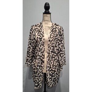 NEW Suvimuga Animal Print Open Front Cardigan Kimono/Sz.  XL